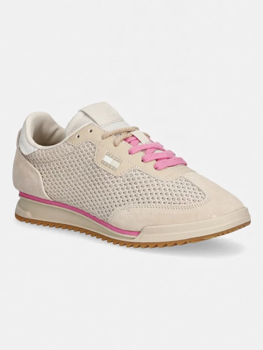 Obrázek produktu Tommy Jeans TJW LOW PROFILE RUNNER KNIT sneakers boty dámské béžová