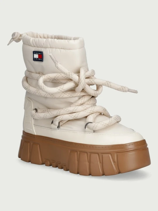 Obrázek produktu Tommy Jeans TJW PLATFORM NYLON SNOWBOOT WL sběhule dámské béžová