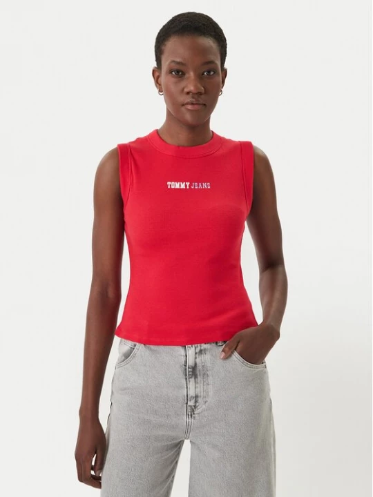 Obrázek produktu Tommy Jeans Top DW0DW22577 Červená Slim Fit