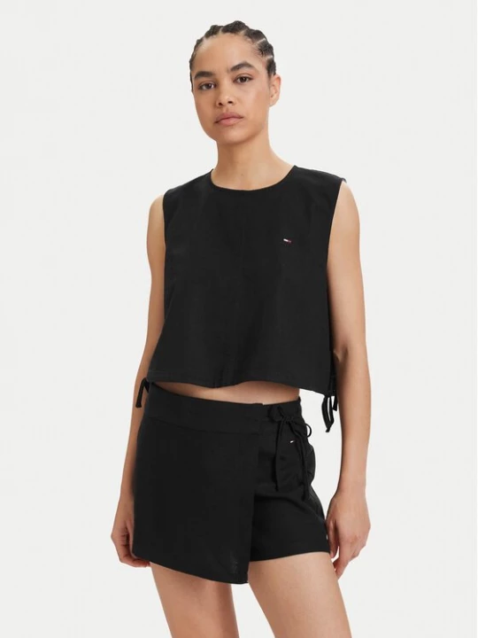 Obrázek produktu Tommy Jeans Top DW0DW22779 Černá Regular Fit