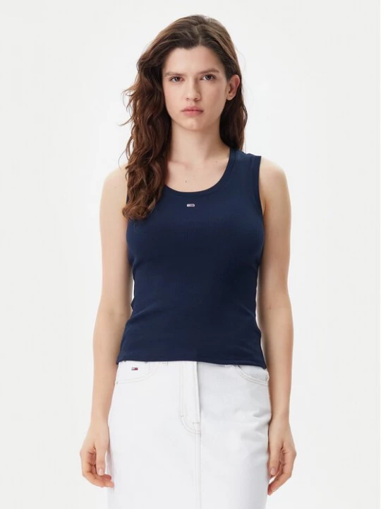 Obrázek produktu Tommy Jeans Top Essential DW0DW20673 Tmavomodrá Slim Fit