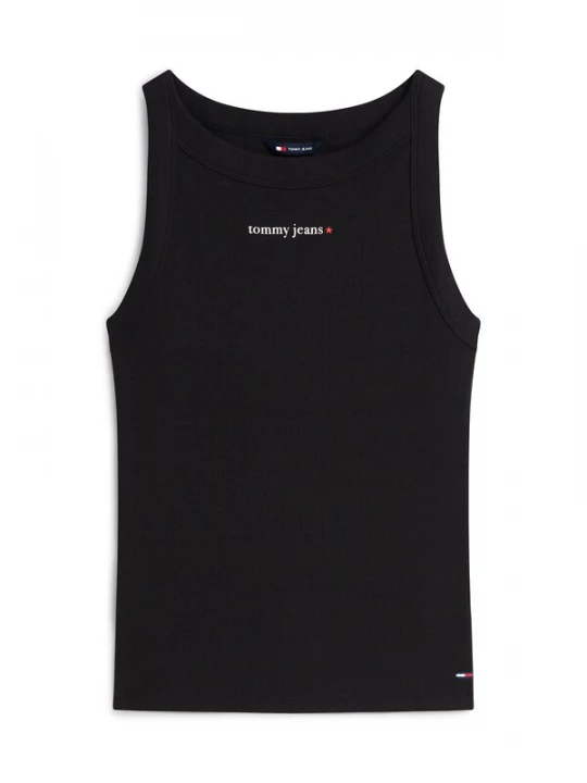 Obrázek produktu Tommy Jeans Top 'Logo Slim Tank' černá / bílá