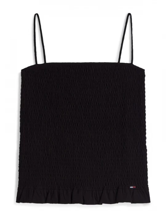 Obrázek produktu Tommy Jeans Top 'Smock Slim Strap' černá