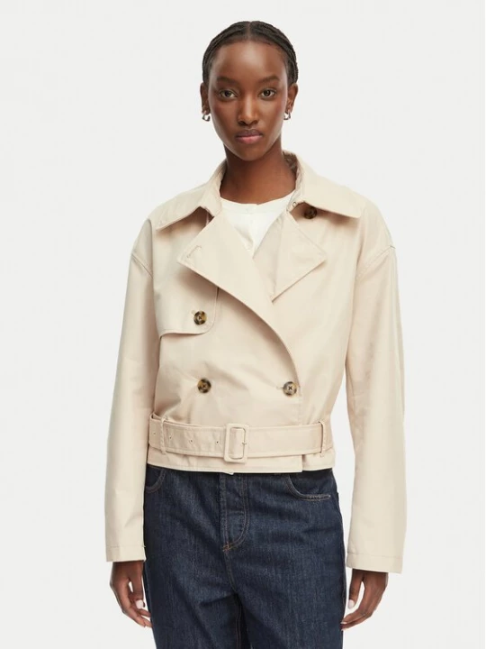 Obrázek produktu Tommy Jeans Trenčkot DW0DW22322 Světle béžová Relaxed Fit
