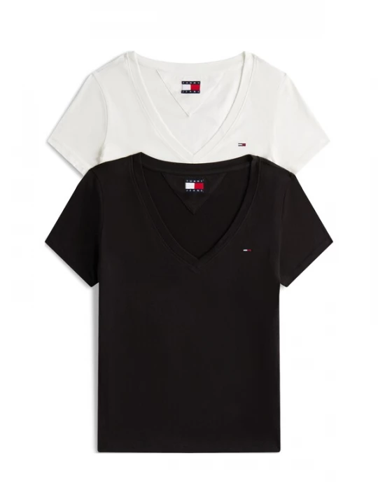 Obrázek produktu Tommy Jeans Tričko černá / bílá