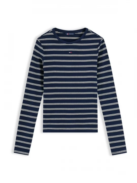 Obrázek produktu Tommy Jeans Tričko 'Essential' tmavě modrá / bílá