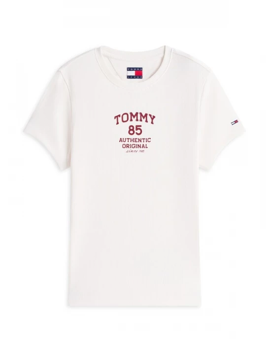 Obrázek produktu Tommy Jeans Tričko krvavě červená / offwhite