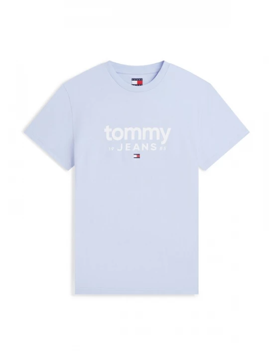 Obrázek produktu Tommy Jeans Tričko 'Logo Graphic Slim' chladná modrá / bílá