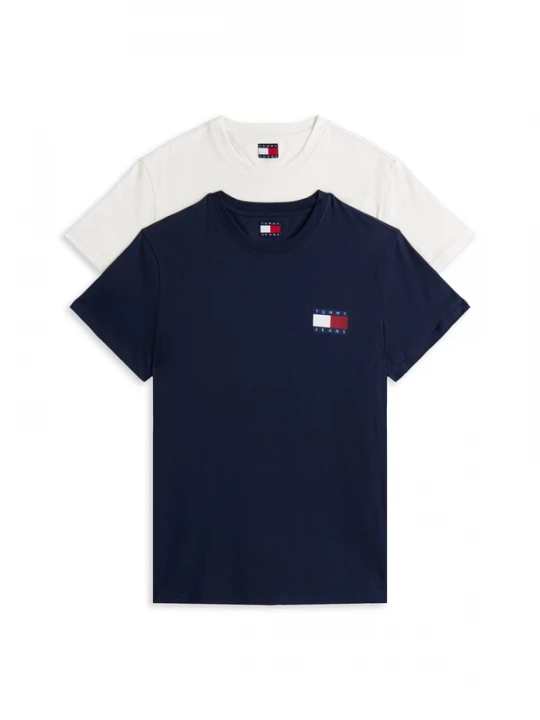 Obrázek produktu Tommy Jeans Tričko 'Ess' noční modrá / červená / bílá