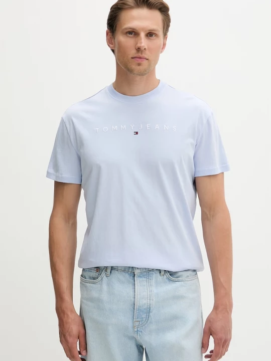 Obrázek produktu Tommy Jeans tričko pánské bavlněné modrá