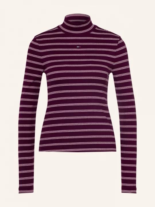 Obrázek produktu Tommy Jeans Tričko S Dlouhým Rukávem tmavě fialová / růžová