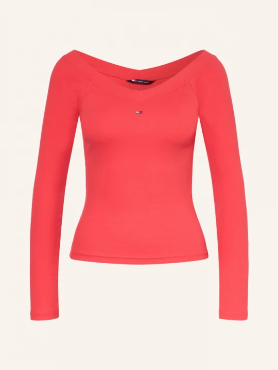 Obrázek produktu Tommy Jeans Tričko S Odhalenými Rameny červená
