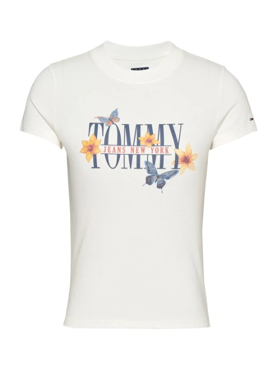Obrázek produktu Tommy Jeans Tričko safírová / tmavě žlutá / mandarinkoná / bílá