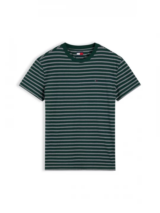 Obrázek produktu Tommy Jeans Tričko tmavě zelená / bílá