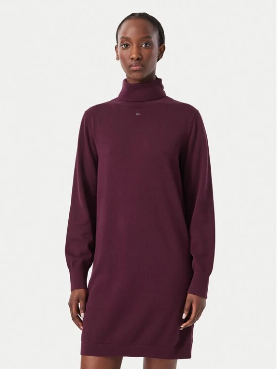 Obrázek produktu Tommy Jeans Úpletové šaty Ess DW0DW23460 Fialová Regular Fit