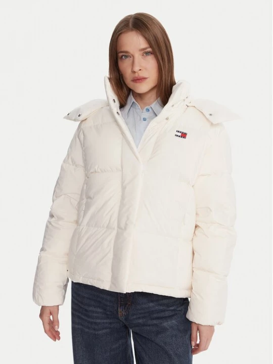Obrázek produktu Tommy Jeans Vatovaná bunda Alaska DW0DW21623 Écru Relaxed Fit Krémová