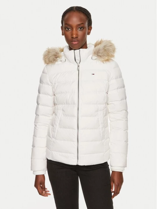 Obrázek produktu Tommy Jeans Vatovaná bunda Basic DW0DW18312 Bílá Slim Fit