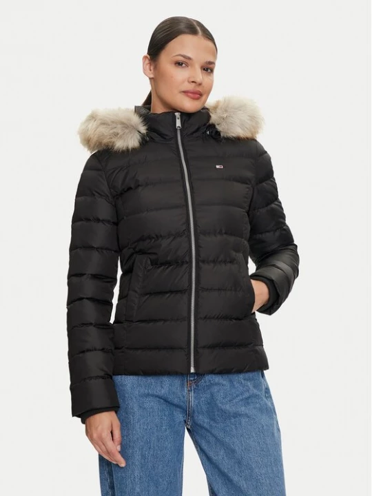 Obrázek produktu Tommy Jeans Vatovaná bunda Basic DW0DW18312 Černá Slim Fit