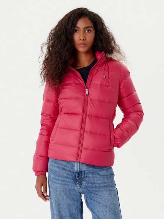 Obrázek produktu Tommy Jeans Vatovaná bunda Basic DW0DW18312 Červená Slim Fit