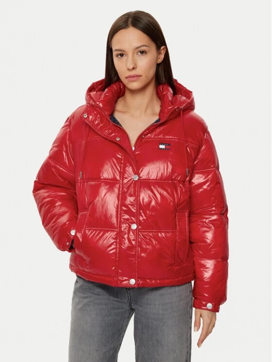 Obrázek produktu Tommy Jeans Vatovaná bunda DW0DW20210 Červená Regular Fit