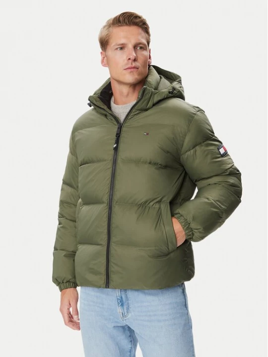 Obrázek produktu Tommy Jeans Vatovaná bunda Essential DM0DM19786 Khaki Regular Fit