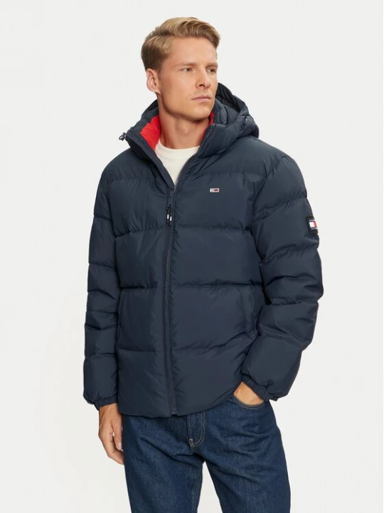 Obrázek produktu Tommy Jeans Vatovaná bunda Essential DM0DM19786 Tmavomodrá Regular Fit