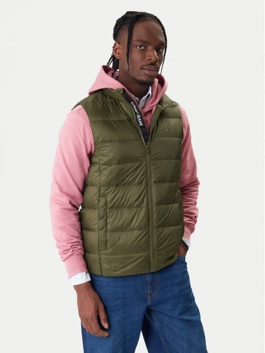 Obrázek produktu Tommy Jeans Vesta DM0DM20663 Zelená Regular Fit