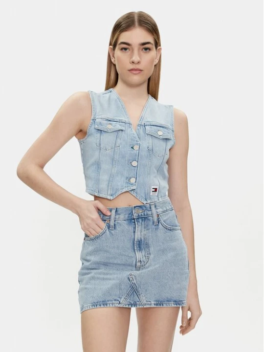 Obrázek produktu Tommy Jeans Vesta DW0DW17684 Modrá Regular Fit