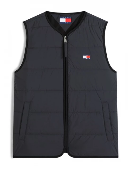 Obrázek produktu Tommy Jeans Vesta 'Lightweight Down Quilted' námořnická modř / grafitová / červená / bílá