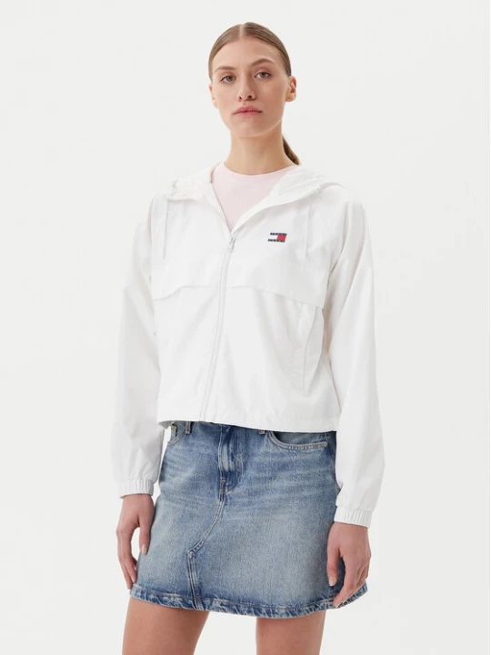 Obrázek produktu Tommy Jeans Větrovka Essential DW0DW20672 Bílá Relaxed Fit