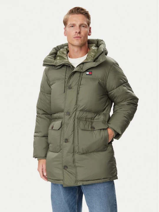 Obrázek produktu Tommy Jeans Zimní bunda DM0DM23730 Zelená Relaxed Fit
