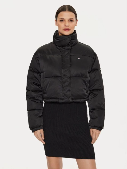 Obrázek produktu Tommy Jeans Zimní bunda Satin DW0DW18292 Černá Regular Fit