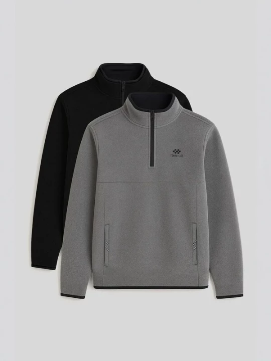 Obrázek produktu Tommy Life Fleecová mikina šedá / černá