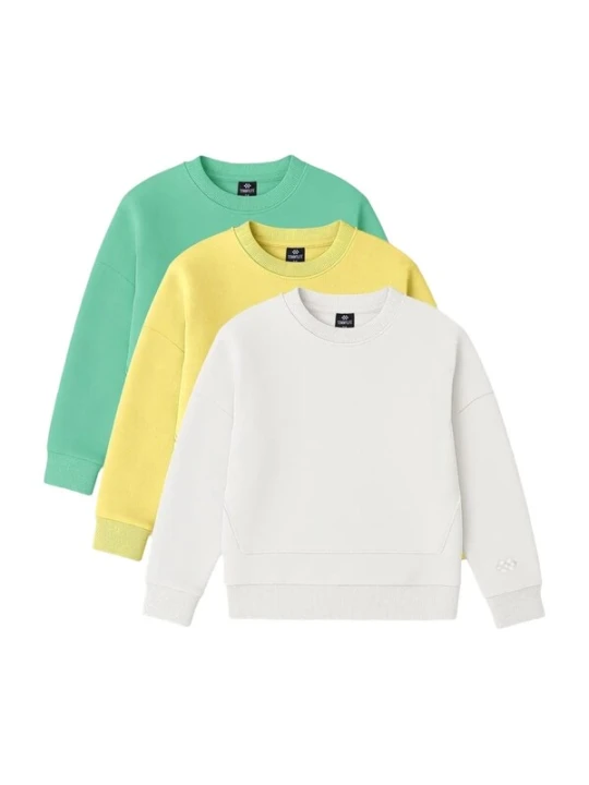 Obrázek produktu Tommy Life Mikina 'TOMMY 2er-Pack Sweatshirts mit Rippstrick und Rundhalsausschnitt' citronově žlutá