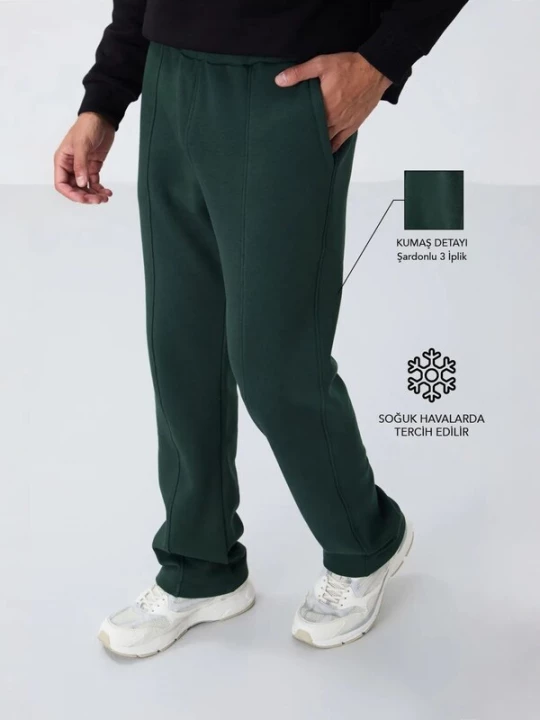 Obrázek produktu Tommy Life Sportovní kalhoty 'Jogginghose' tmavě zelená