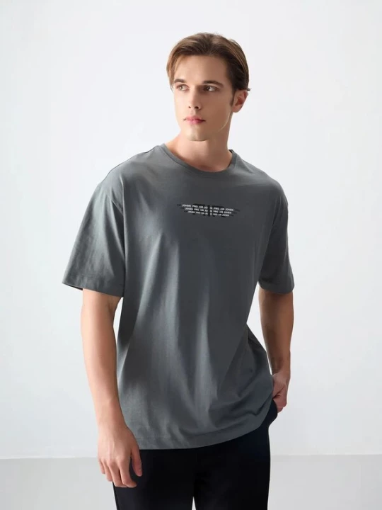 Obrázek produktu Tommy Life Tričko antracitová / černá / bílá