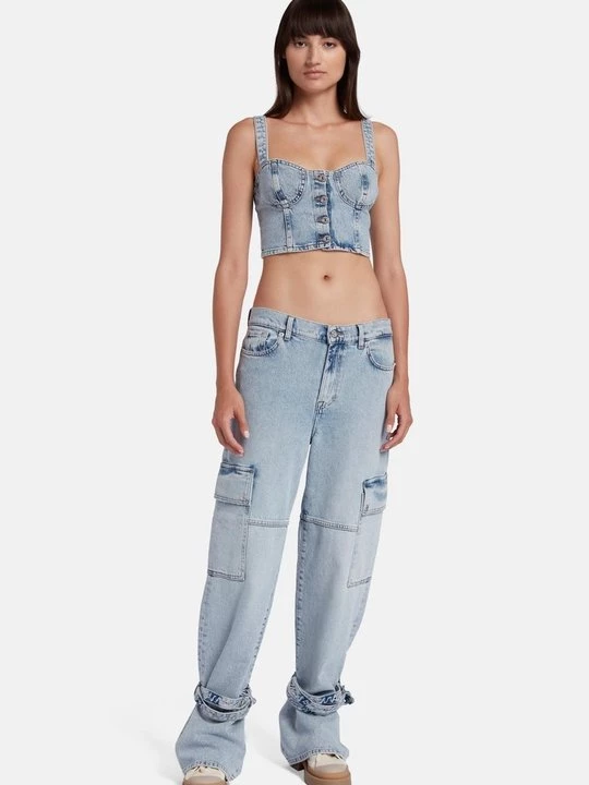 Obrázek produktu Top 7 For All Mankind světle modrá