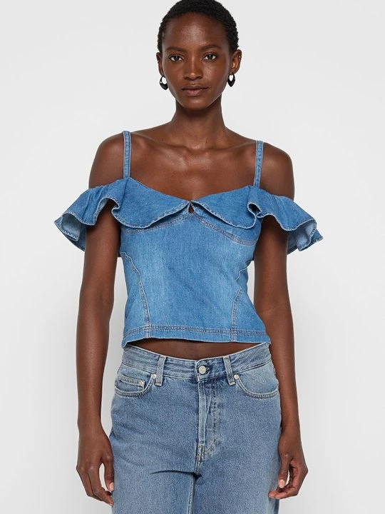 Obrázek produktu Top MOSCHINO světlemodrý denim