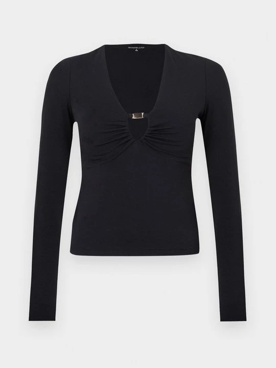 Obrázek produktu Top s dlouhým rukávem Abercrombie & Fitch černá