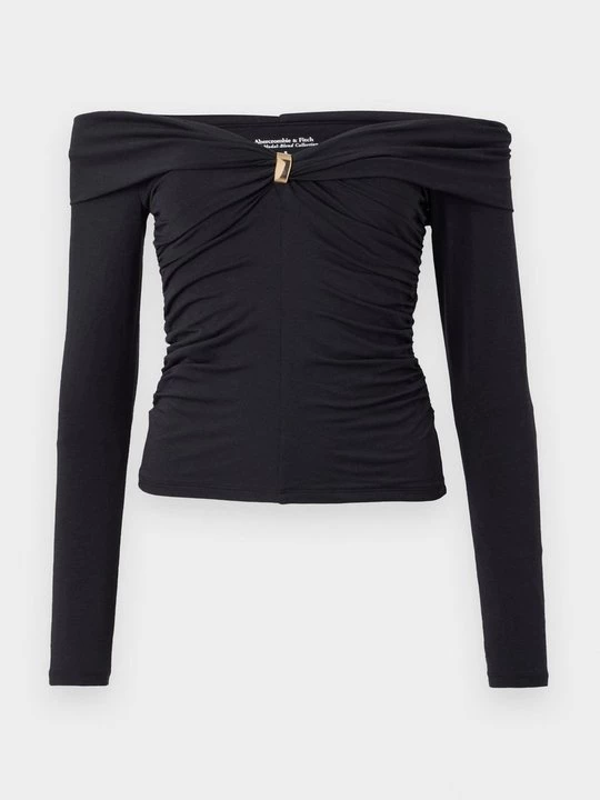 Obrázek produktu Top s dlouhým rukávem Abercrombie & Fitch černá