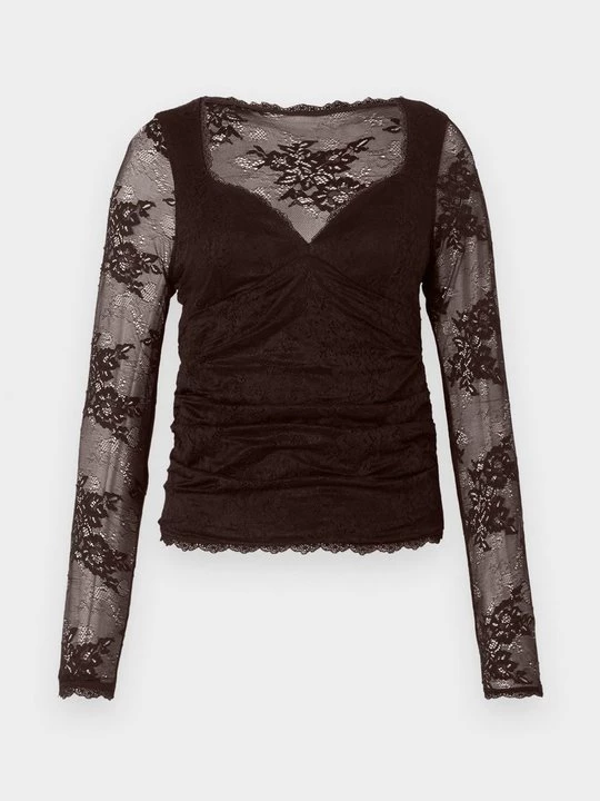 Obrázek produktu Top s dlouhým rukávem Abercrombie & Fitch hnědá
