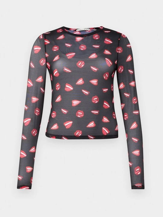 Obrázek produktu Top s dlouhým rukávem Alice + Olivia červená