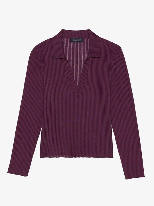 Obrázek produktu Top s dlouhým rukávem Anna Field By Zalando tmavě fialová