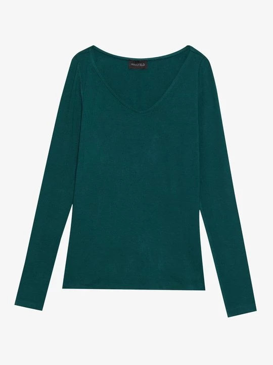 Obrázek produktu Top s dlouhým rukávem Anna Field tmavě zelená