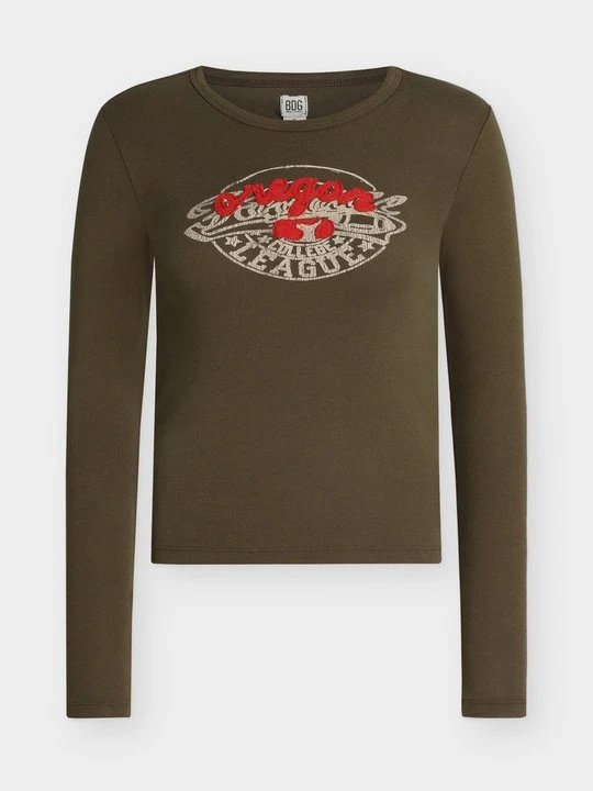 Obrázek produktu Top s dlouhým rukávem BDG Urban Outfitters hnědá