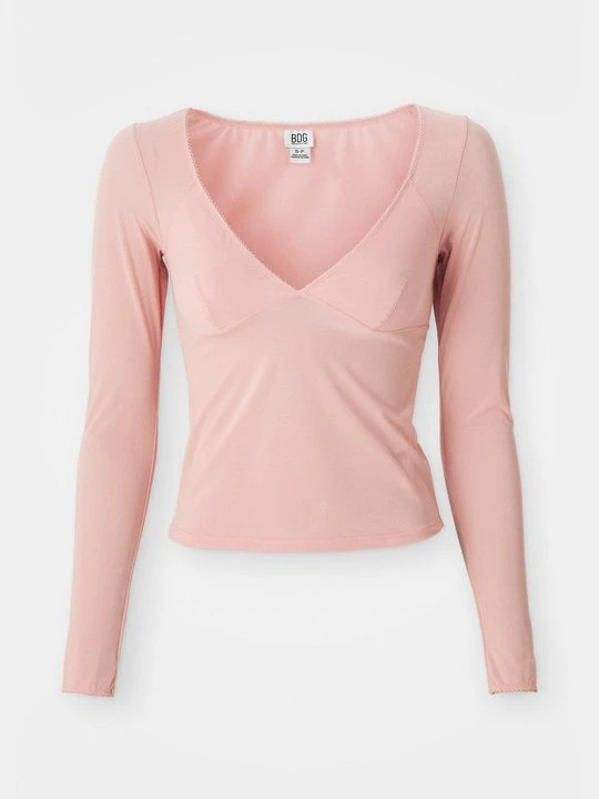 Obrázek produktu Top s dlouhým rukávem BDG Urban Outfitters růžová