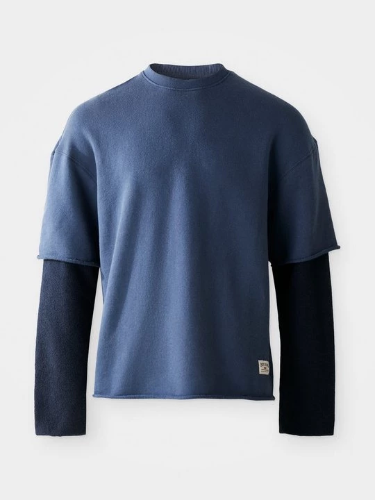 Obrázek produktu Top s dlouhým rukávem BDG Urban Outfitters tmavě modrá