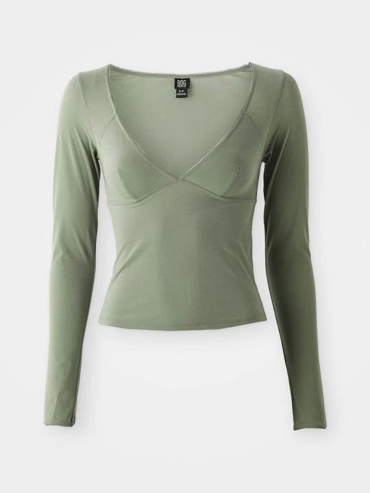 Obrázek produktu Top s dlouhým rukávem BDG Urban Outfitters zelená