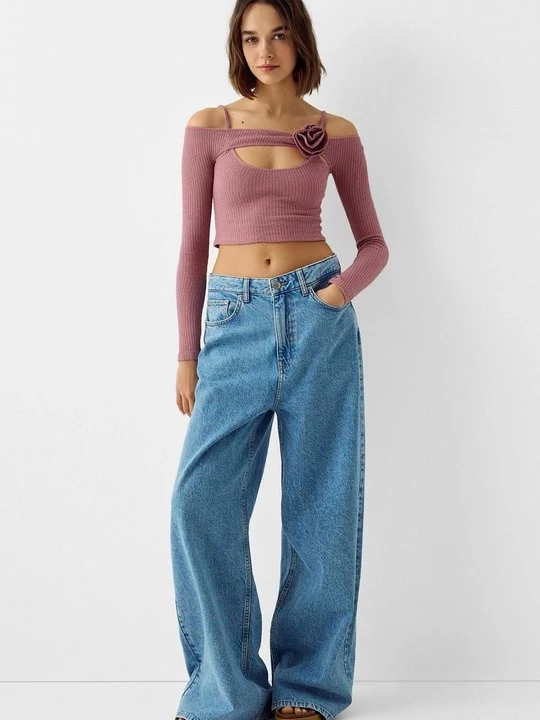 Obrázek produktu Top s dlouhým rukávem Bershka