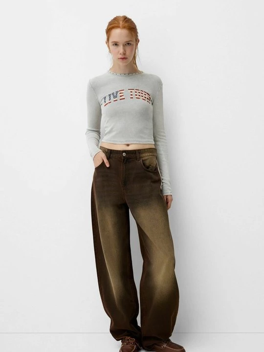 Obrázek produktu Top s dlouhým rukávem Bershka